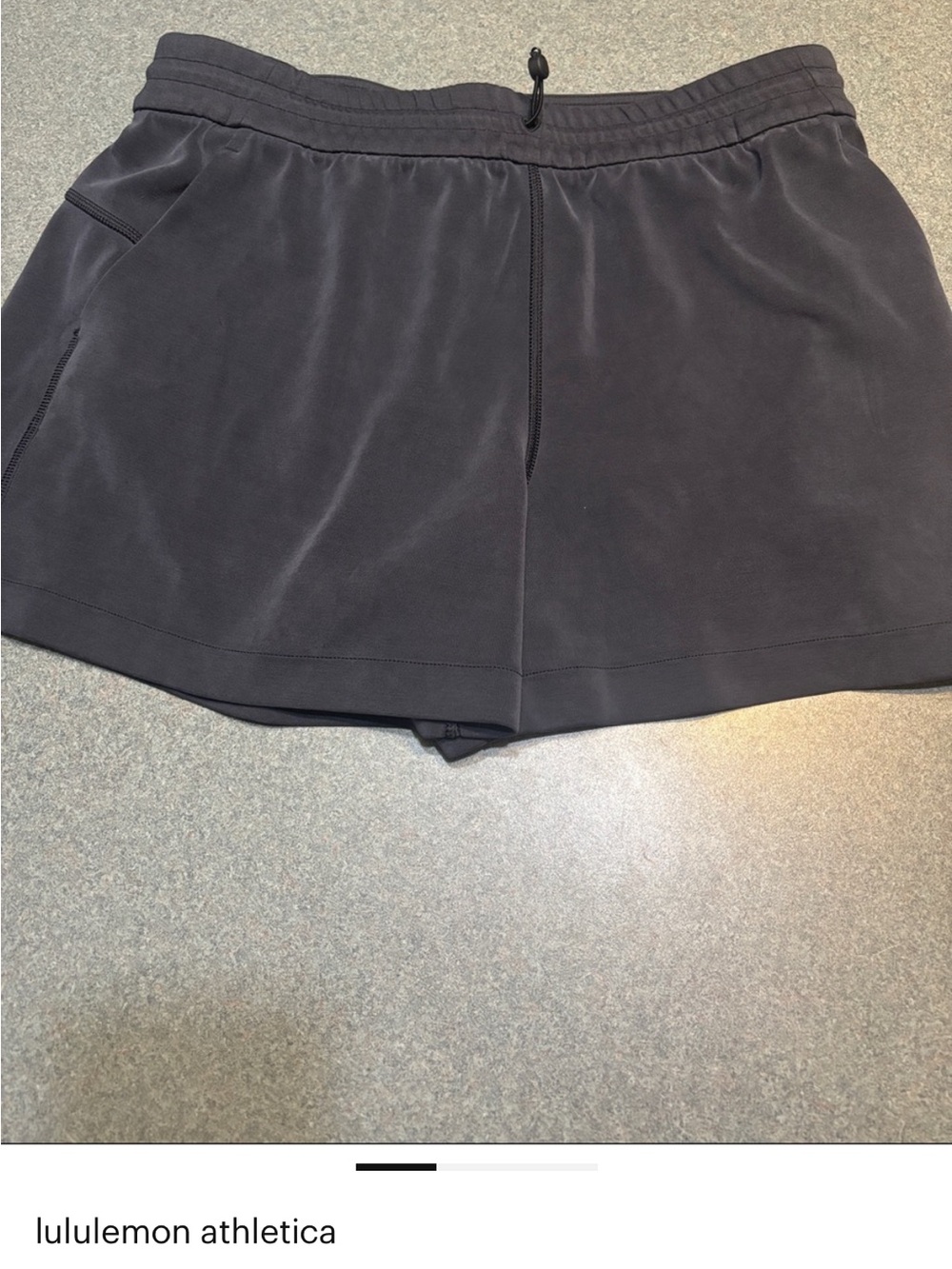 lululemon athletica Black softstreme Athletic Shorts with Drawcord